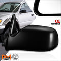 Set of 2 Textured Convex ATV Handlebar Mount Side View Mirrors