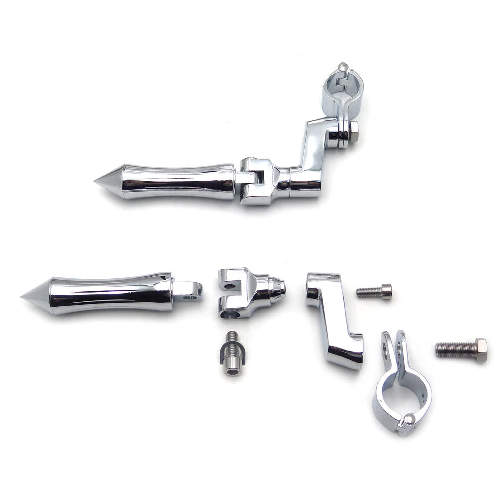 Chrome Slender FootPeg for Harley Sportster Dyna Touring Softail