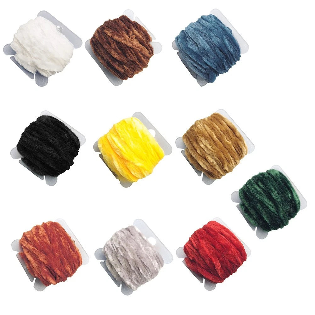 Rayon Chenille Material for Fly Tying (3mm, 5mm Width) - Vibrant Colors