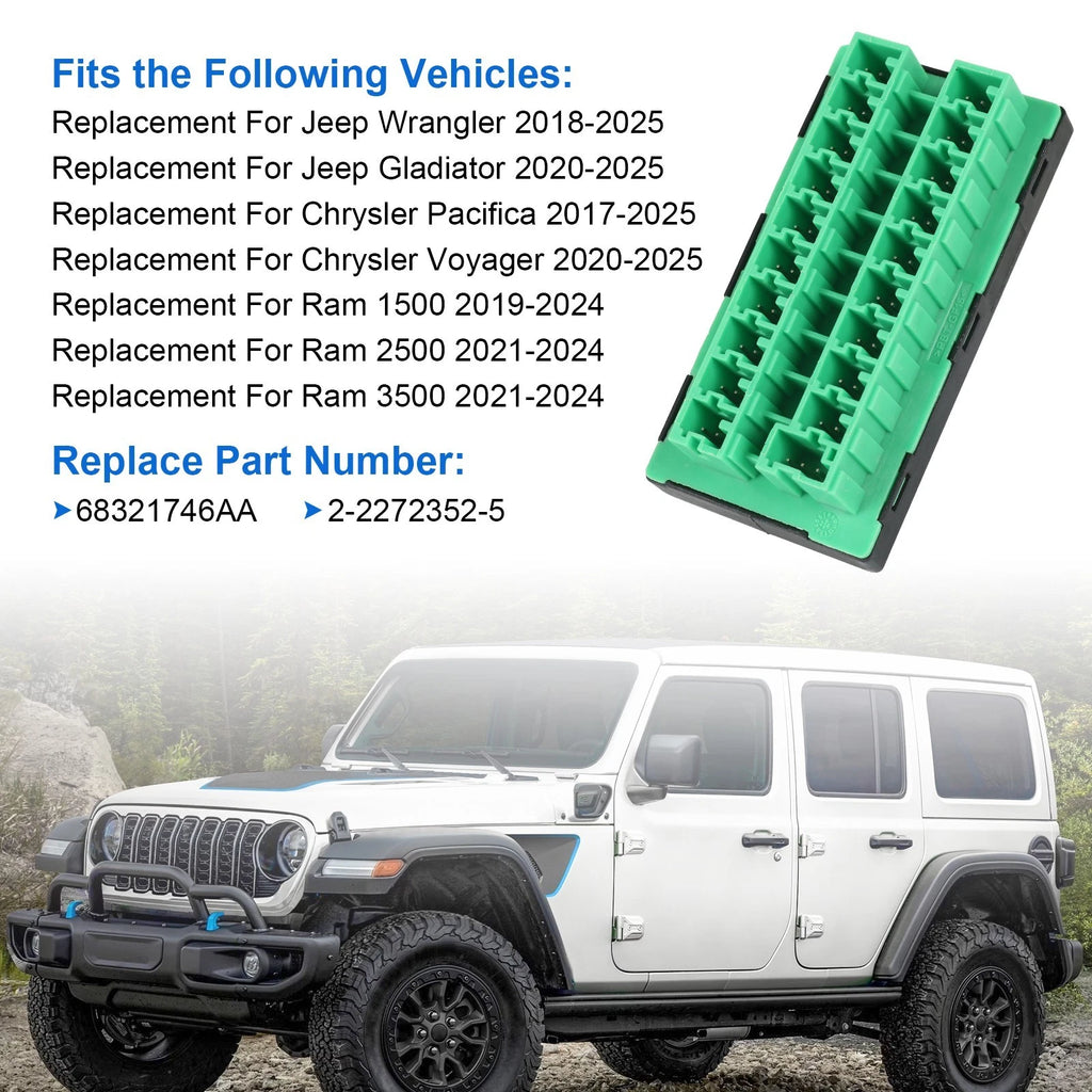 20 Way Can Bus Star Connector for Jeep Wrangler JL JLU Gladiator (2020–2021)