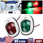 Set of 4 Red & Green LED Navigation Lights for Boat (Year Range)