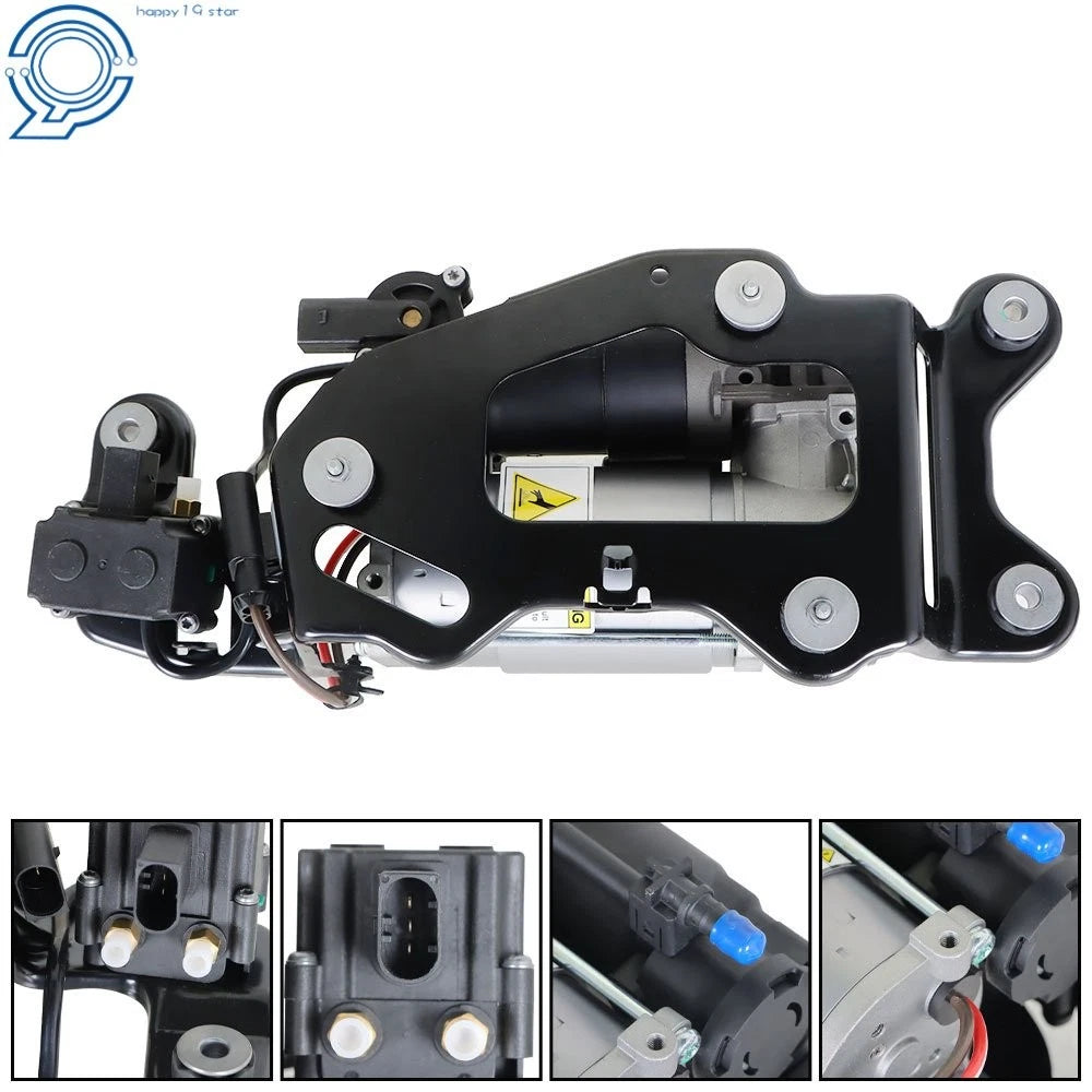 Air Suspension Compressor with Solenoid Valve Block for BMW F15 X5 X6 (2014–2018)