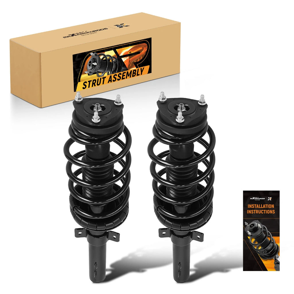 Pair Front Complete Struts w/ Coil Spring for Ford Transit Connect (2010–2013)