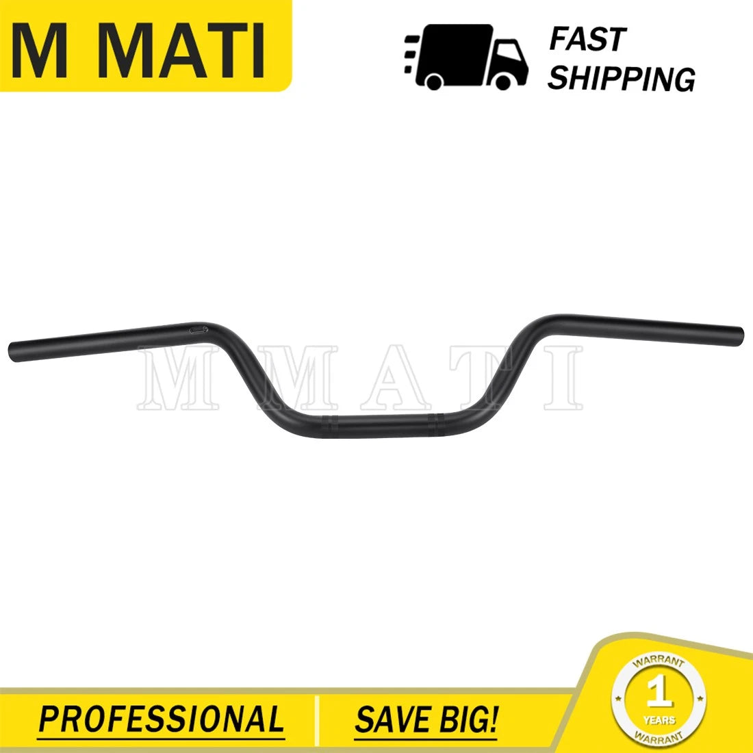 Black Handlebar 1PE-F6111-00-00 for Yamaha Raptor 700R SE (2013–2024)