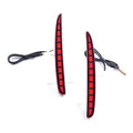 Red LED Rear Brake Tail Light Reflectors for Honda Civic (2017-2020)