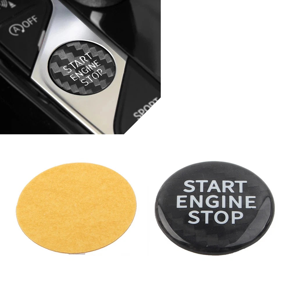 Black Engine Start Stop Button Cover for BMW G20 G14 G15 G29 G05 G06 G07 (2019–2021)