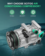 AC Compressor for Kia Optima (2013–2016) & Hyundai Sonata (2012–2014)