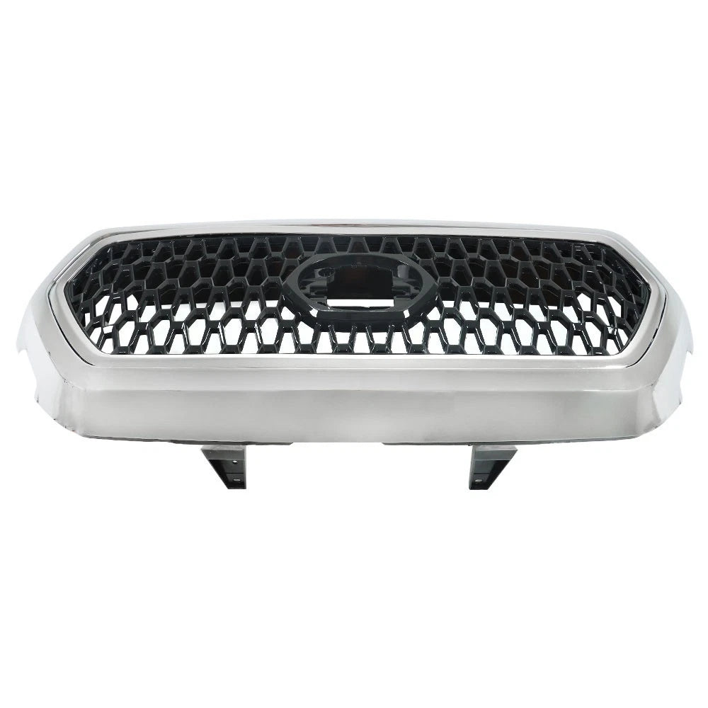 Front Upper Grille Assembly for Toyota Tacoma (2016-2021) Chrome Gray
