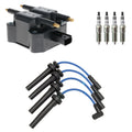 Set of 4 Hitachi Ignition Coils & NGK Iridium Spark Plugs for Dodge Neon (1995–2005)