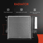 2X Radiator & AC Condenser Cooling Kit for BMW 318i 1991–1998