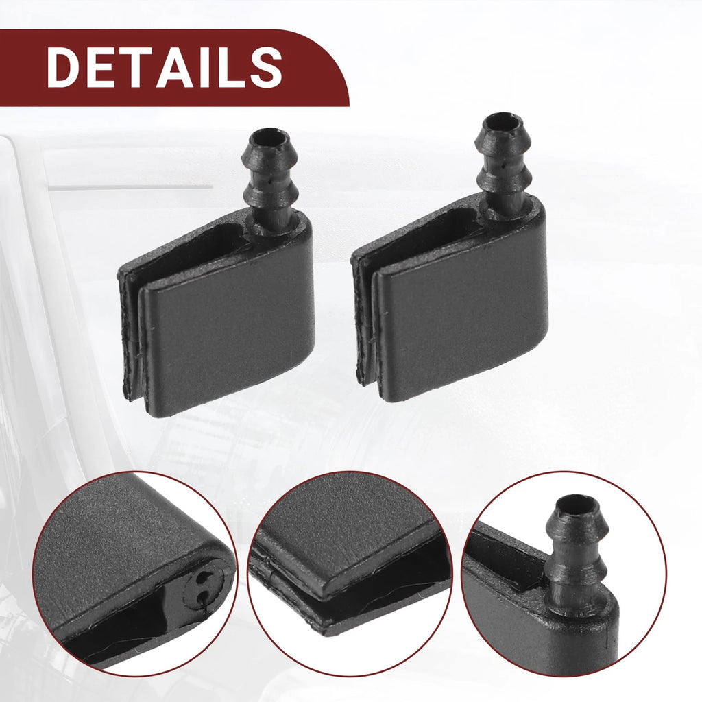 Windshield Washer Nozzle Set for Mercedes-Benz (with Hose & Connectors)