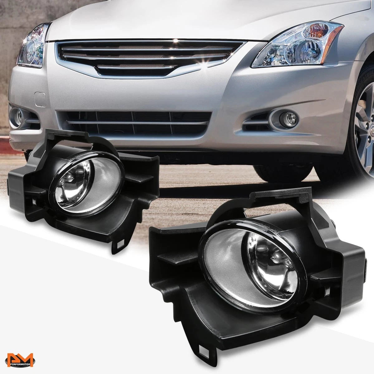 OE Style Clear Lens Bumper Fog Lights for Nissan Altima (2010–2012)