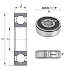 6200VV Deep Groove Ball Bearing for Scooter Skateboard Wheel (10x30x9mm)