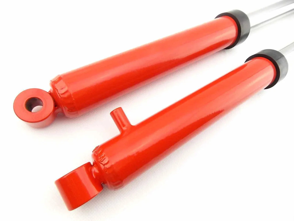 PY50 Red Front Fork Leg Set LH RH Suspension Shocks for JBS (All Years)
