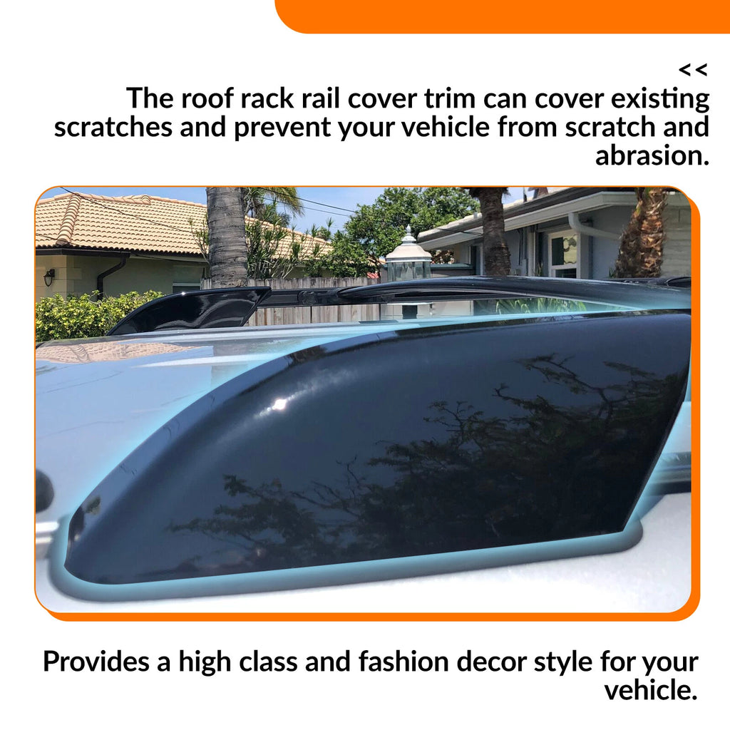 Set of 4 Roof Rail Rack End Cover Caps for Toyota 4Runner (2003–2009)