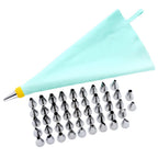 Set of 4 Decorative Baking Nozzles and Silicone Bags for Culinary Creations