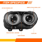 High-Power LED Fog Lights with Bezels and Switch for GMC Yukon (2015–2018)