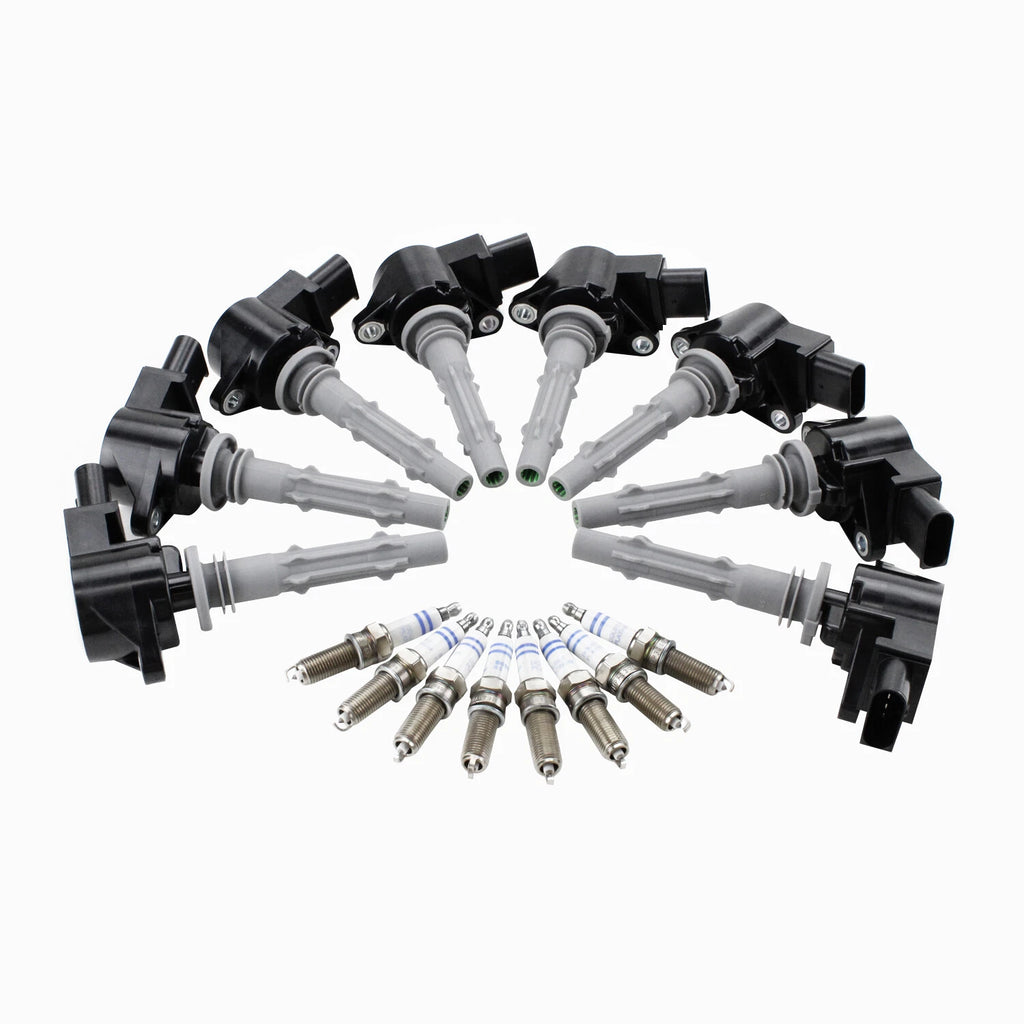 Set of 8 Ignition Coils & 8 Platinum Spark Plugs for Mercedes C216 W221