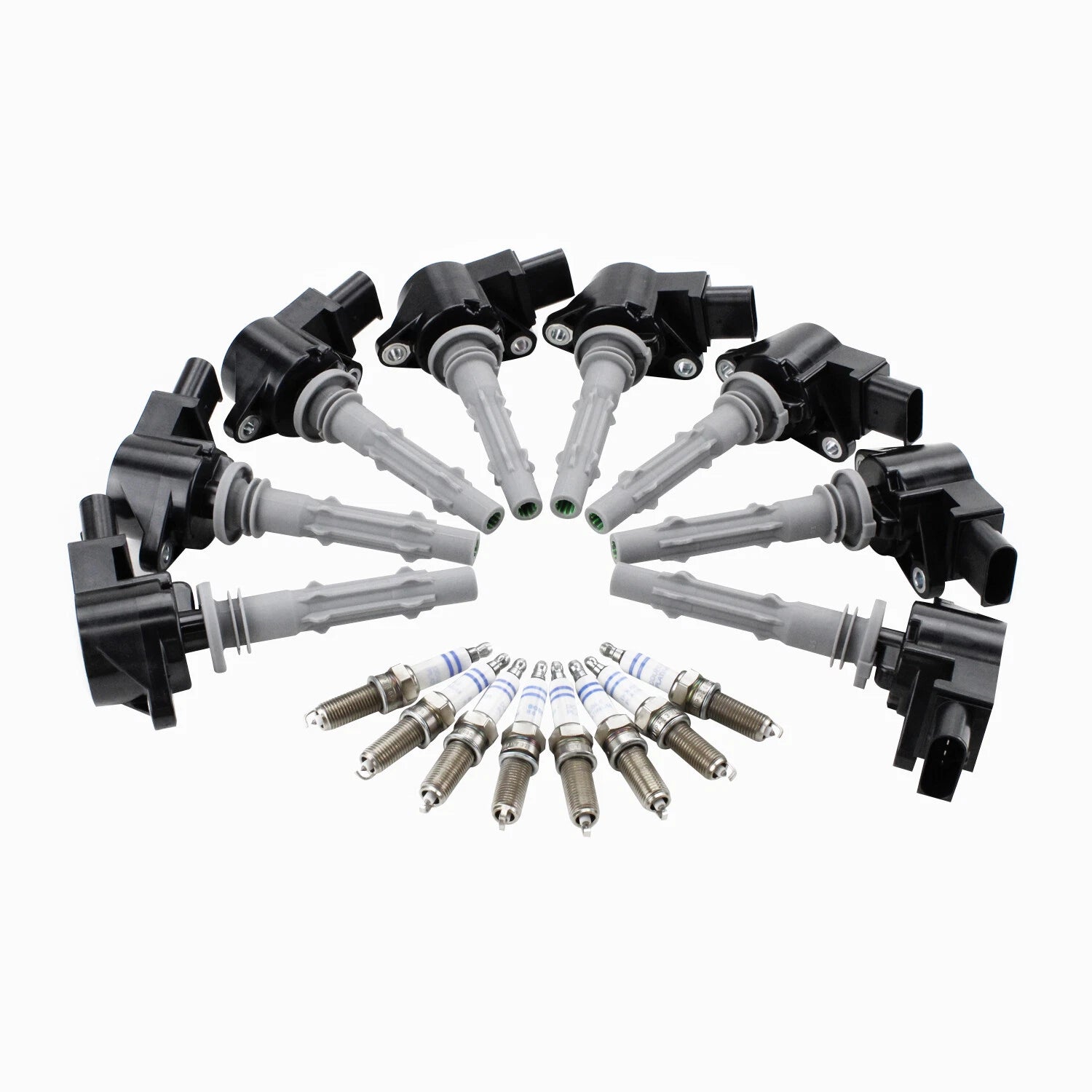 Set of 8 Ignition Coils & 8 Platinum Spark Plugs for Mercedes C216 W221