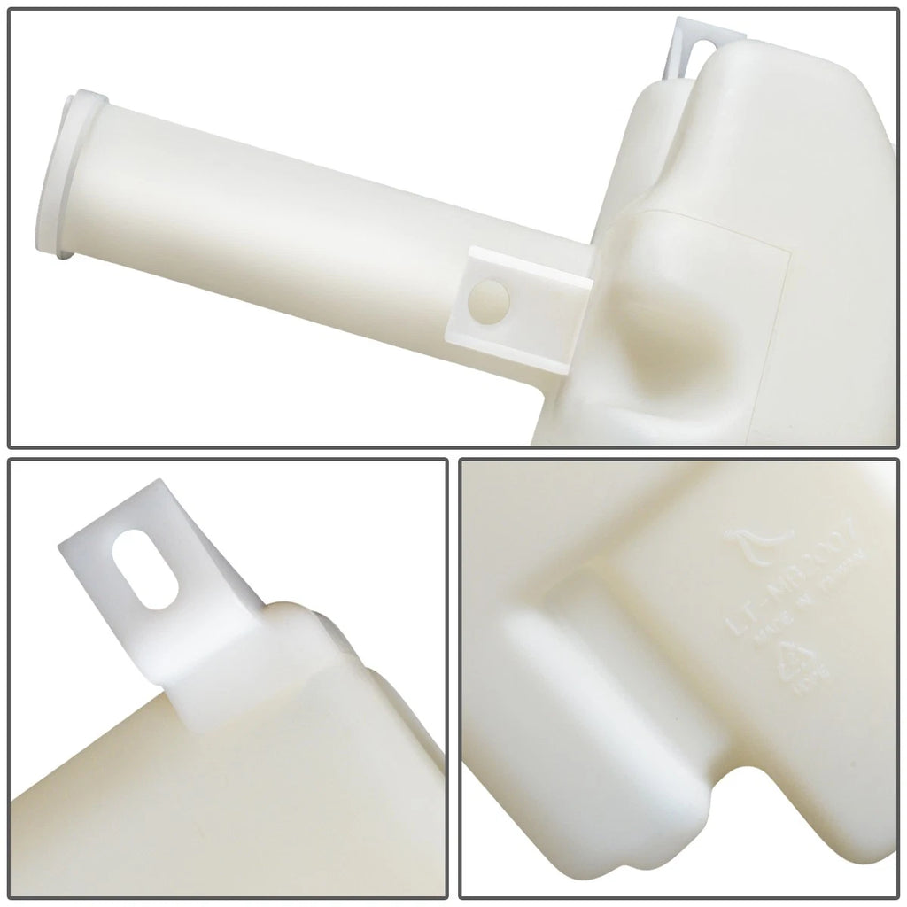 Windshield Washer Fluid Reservoir Tank w/ Cap & Pump for Mitsubishi Mirage (1997–2002)