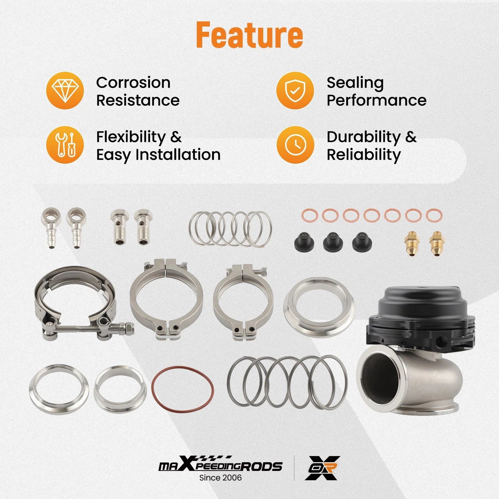 44mm External Cooled Turbo Wastegate for Universal Turbos