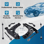 8x Lower Control Arms + Ball Joint + Front Sway Bar Link for Toyota Yaris (2007–2013)