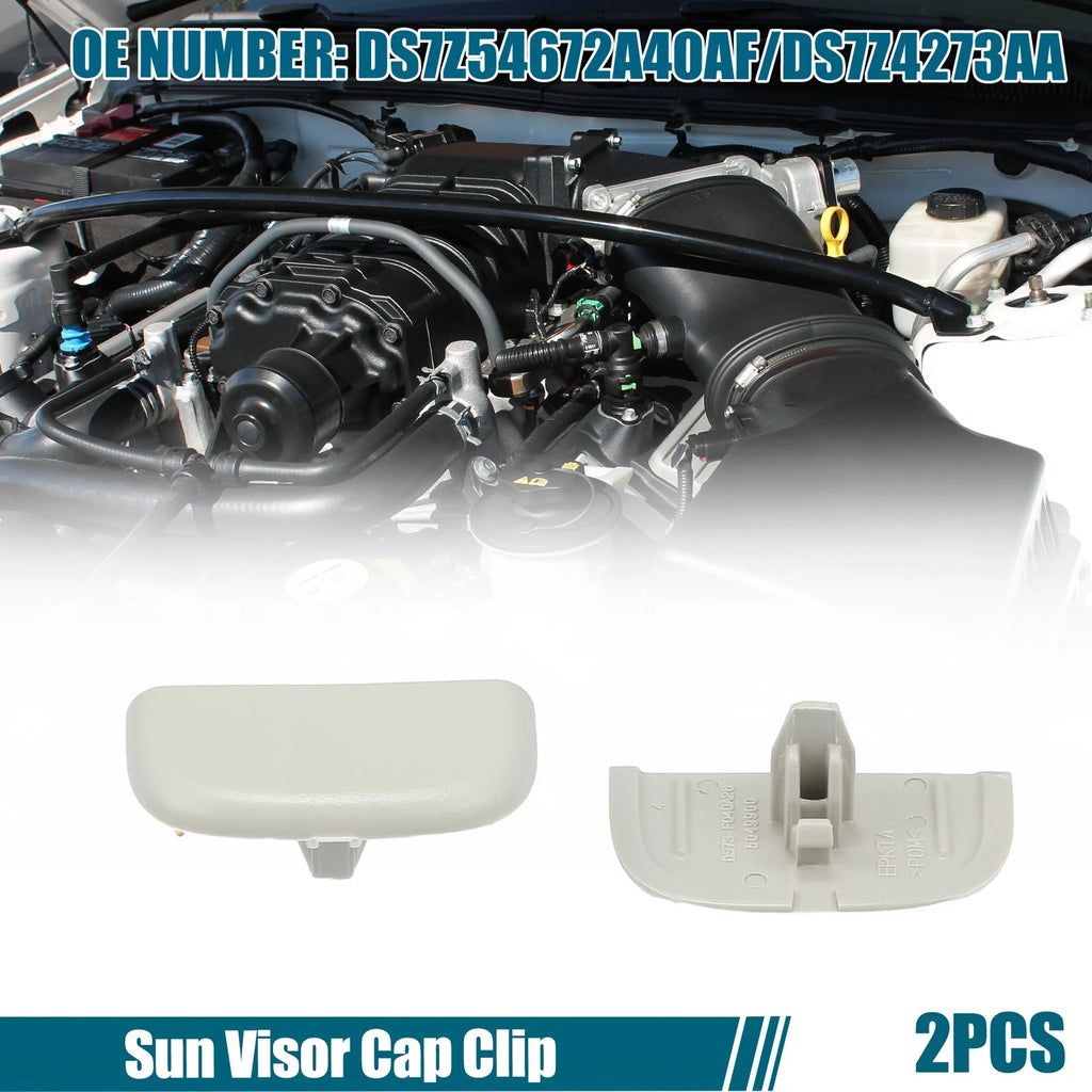 2X Sun Visor Cap Clip No.DS7Z54672A40AF/DS7Z4273AA for Ford Edge (2015–2023)