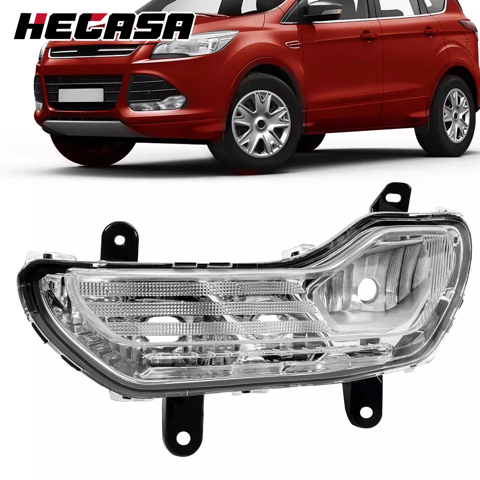 Fog Light Lamp for Ford Escape (2013–2016) Left Driver Side