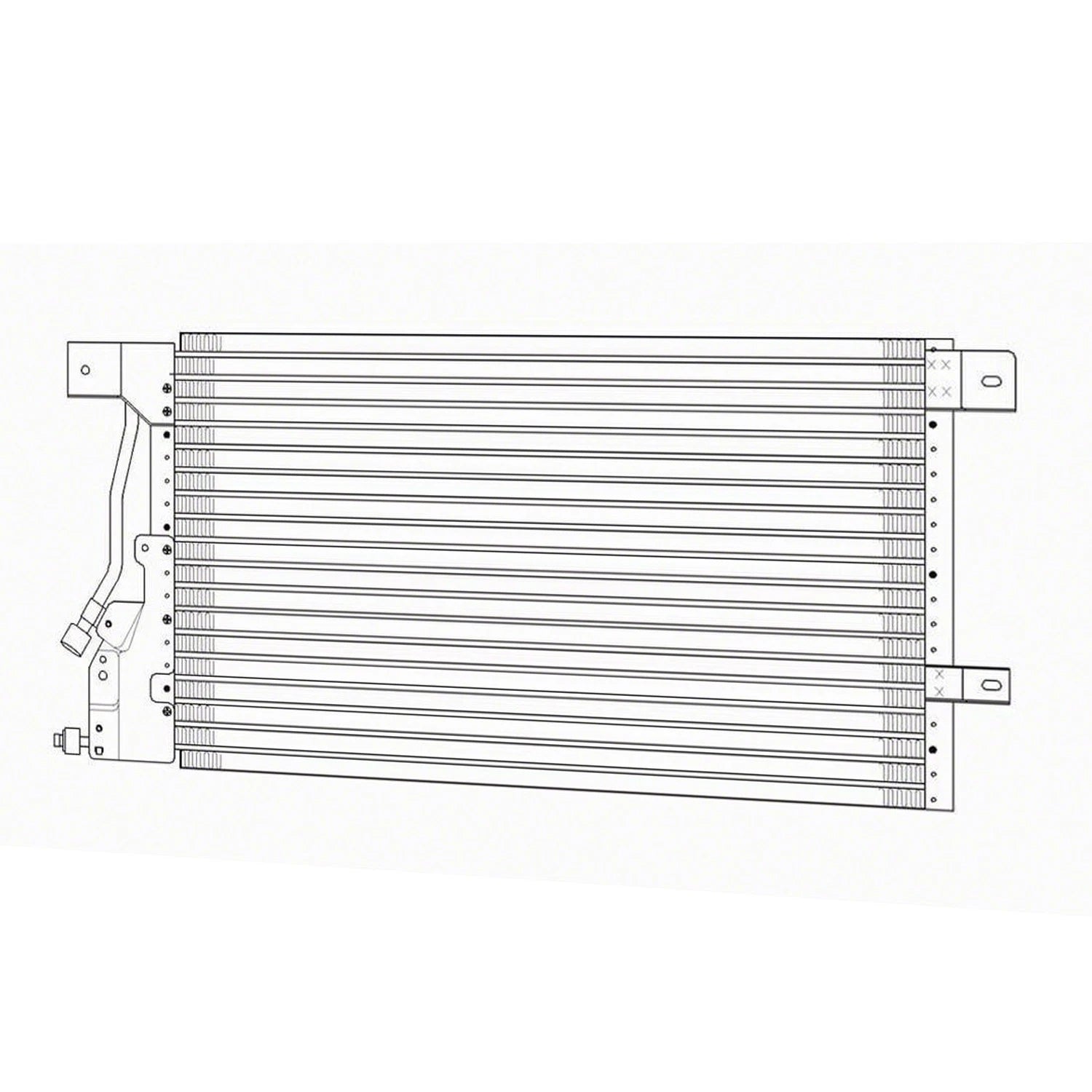 A/C Condenser Replacement Repair Part for Mercury Sable (1997–2005)