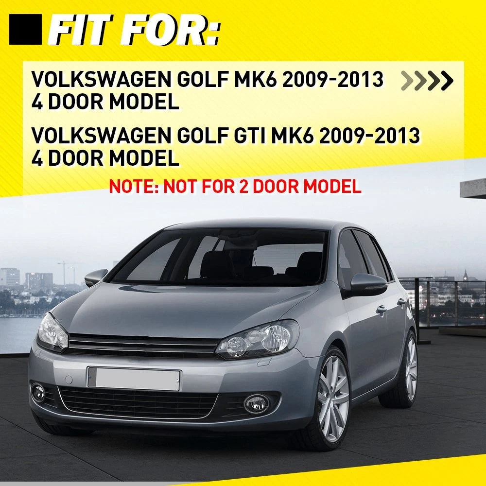 2X Side Inner Door Handle Trim Cover for VW Golf GTI 6 MK6 (2009–2013)