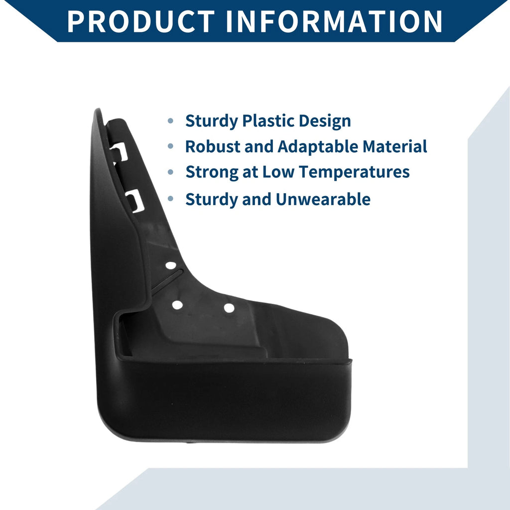 Set of 2 Mud Flaps Splash Guards for Mercedes-Benz GLE (2015–2019)