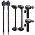 Set of 6 Front Steering Sway Bar Tie Rods for Nissan Pathfinder (1996–2004)