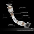 Catalytic Converter Flex Exhaust Pipe for Chevy Equinox GMC Terrain (2010–2014)