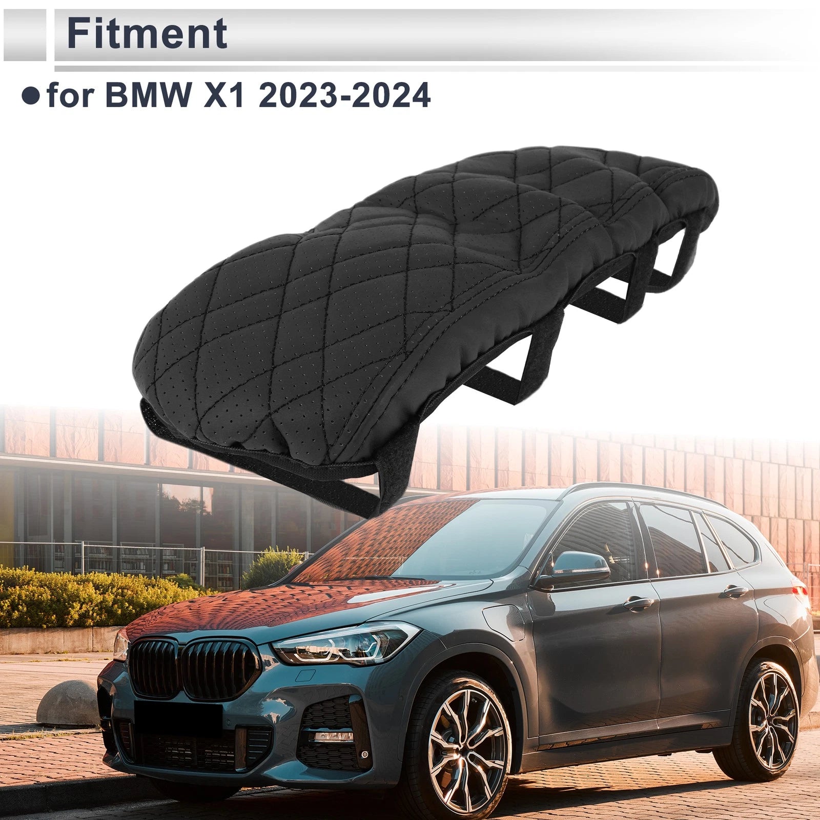 Center Console Cover for BMW X1 (2023–2024) Black 1 Pc