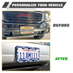 Ocean Universal License Plate Frame for Stainless Steel (Stainless) (-)