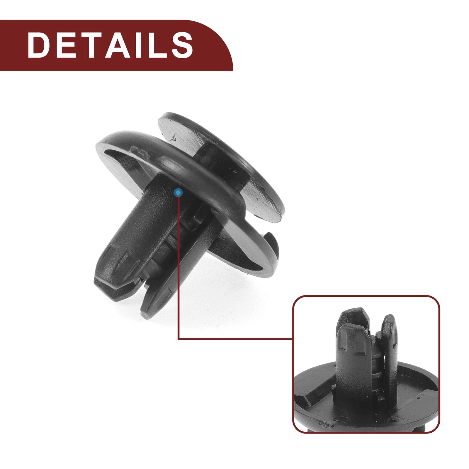 25 Pcs Front Fender Skirt Clip for Honda Civic (2013–2021) & Honda Fit (2015–2021)