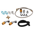 Turbocharger Oil Feed Return Line Kit for GT35 T3 (Universal)