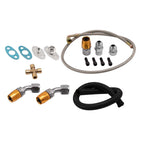 Turbocharger Oil Feed Return Line Kit for GT35 T3 (Universal)