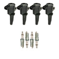 Set of 4 NGK Ignition Coils & Iridium Spark Plugs for Escape Mariner Tribute (L4)