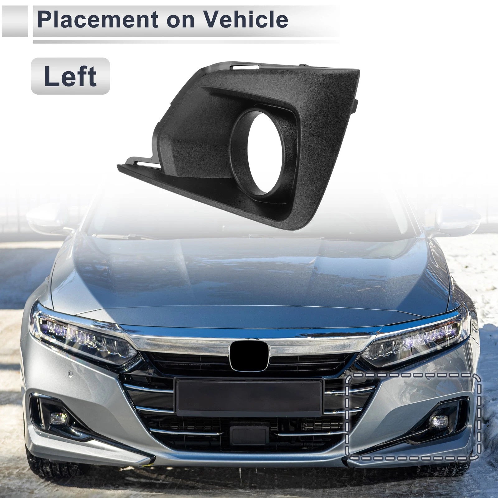 1 Pc Fog Light Grill for Chevrolet Traverse (2018–2019) No. 23234811