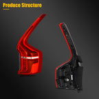 Right Side Red LED Tail Light Assembly for Volvo XC90 (2016–2024)