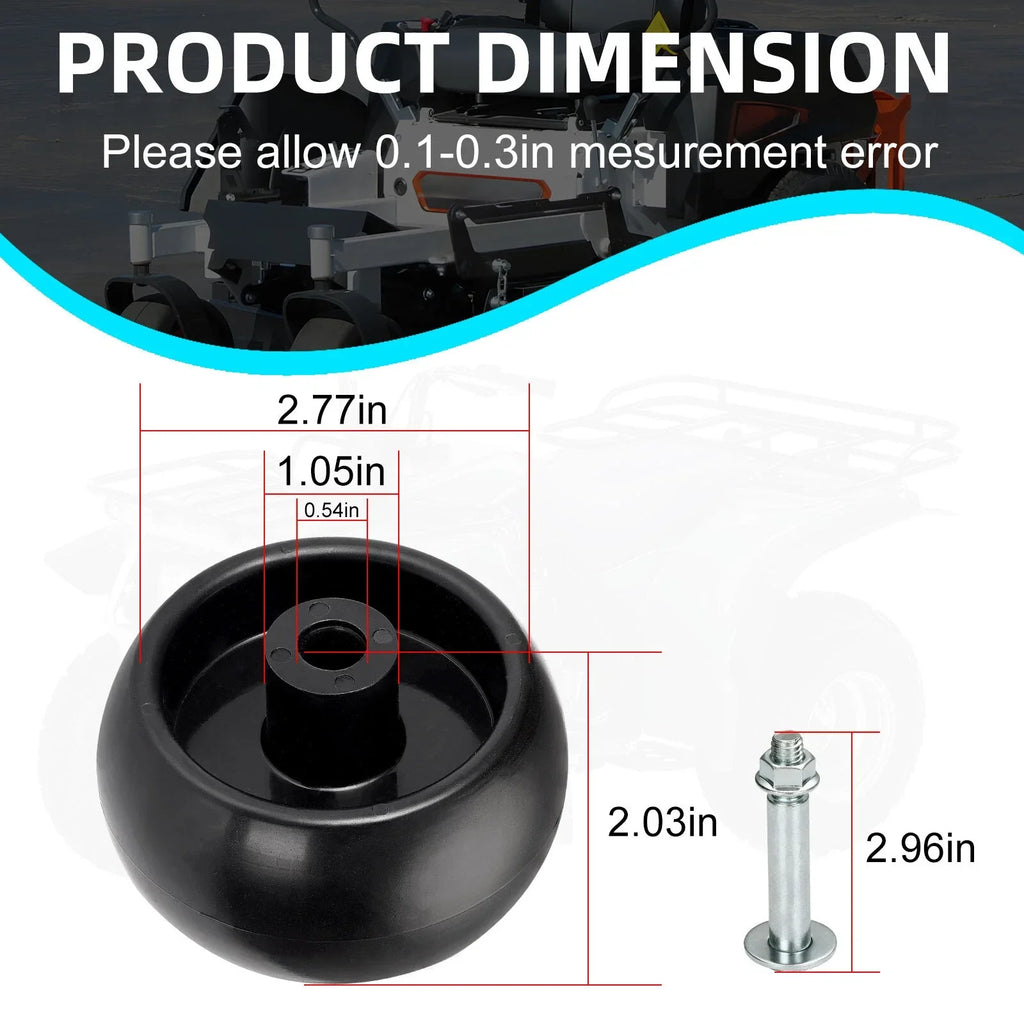 4 x Deck Wheels for Ferris Simplicity Snapper Pro