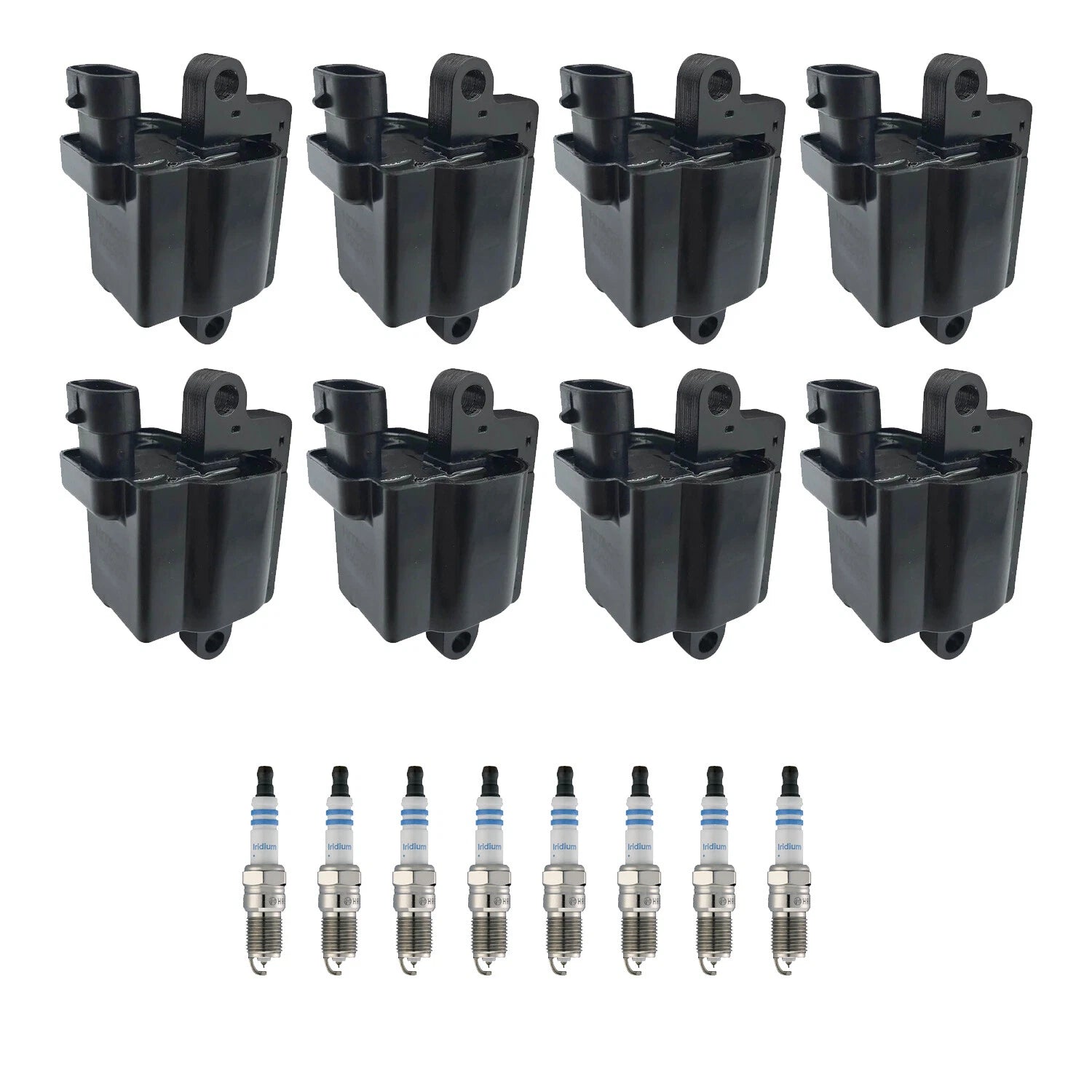 Set of 8 Ignition Coils & Spark Plugs for Yukon XL V8 (2000–2023)