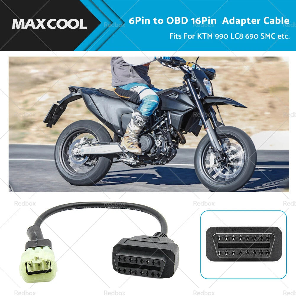 6 Pin to OBD 16 Pin Adapter for KTM (OBD2)