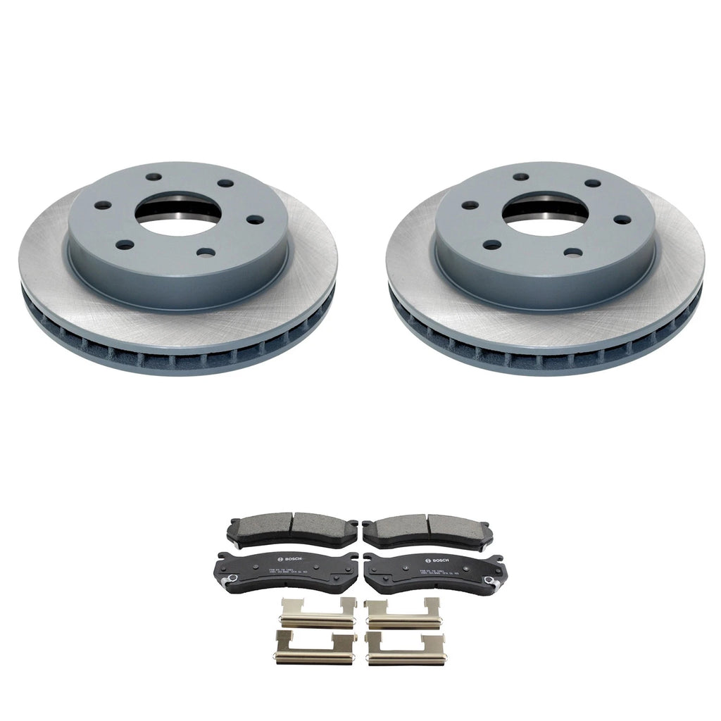 DuraGo Front Rotors & Bosch QuietCast Ceramic Brake Pads Kit for Tahoe (2007–2014)