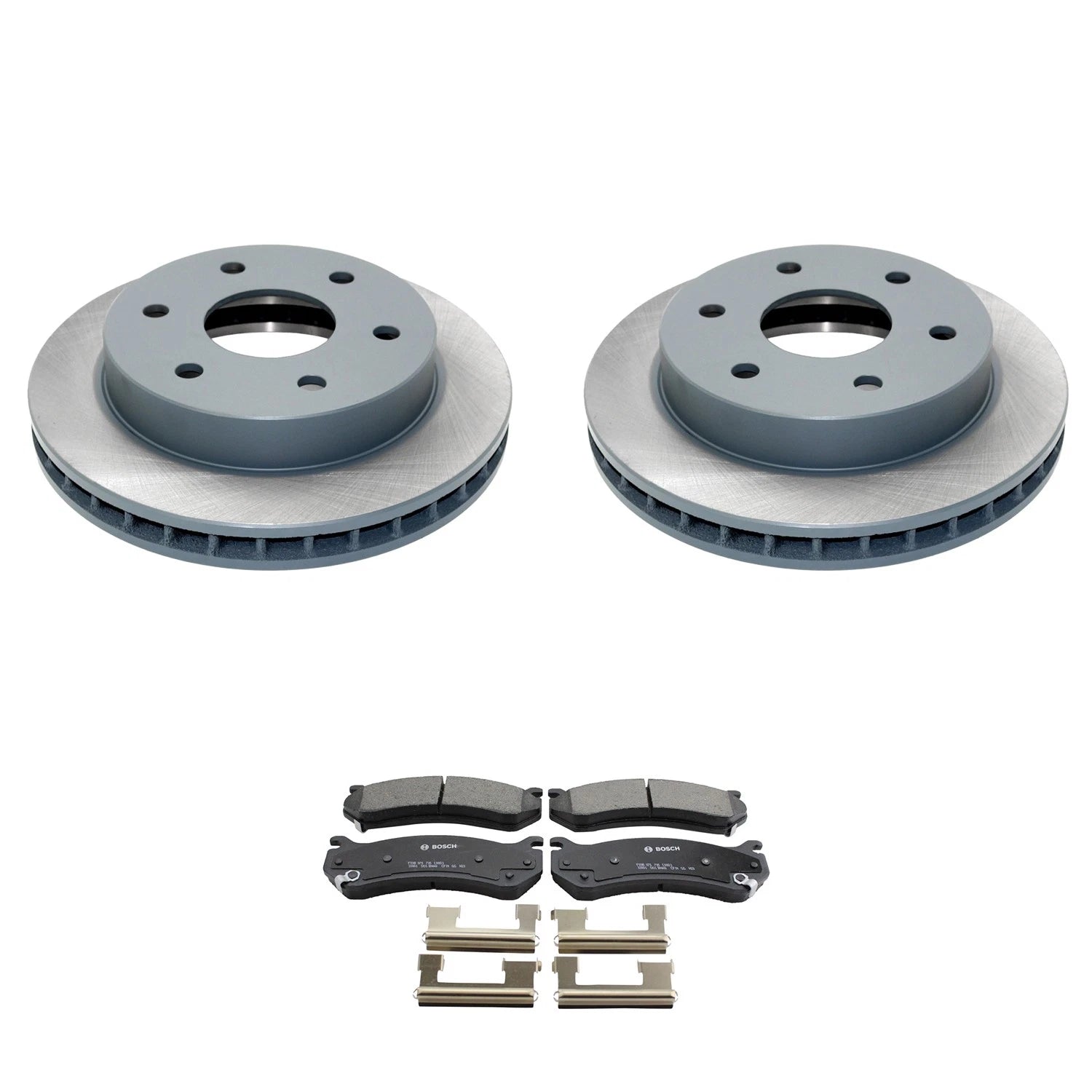 DuraGo Front Rotors & Bosch QuietCast Ceramic Brake Pads Kit for Tahoe (2007–2014)