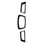 3X Gloss Black Front Grille Trim for Subaru Impreza WRX MK6 (2006–2007)