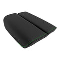 Leather Synthetic Console Armrest Cover for Lincoln MKS (2009–2016) Green Stitch