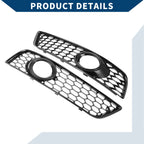 1 Pair Front Fog Light Grill for Audi A3 8P (2009–2013) No. 8P0807682J/8P0807681AA