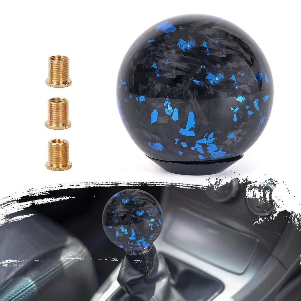 Gear Shift Knob for Universal Vehicles - Forged Carbon Fiber Ball Type